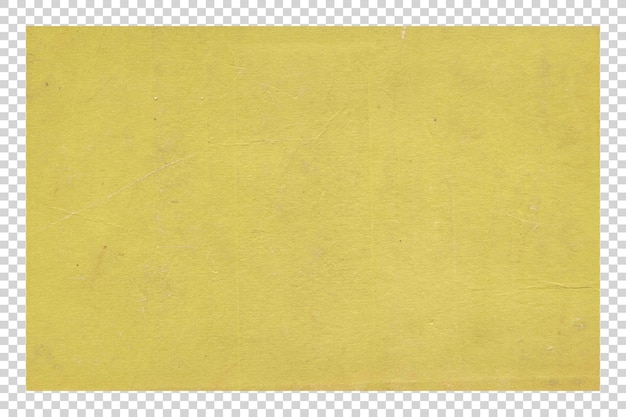 PSD psd yellow paper texture on transparent background