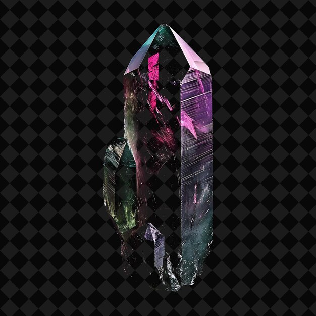 PSD a pyramid of gemstones with a black background