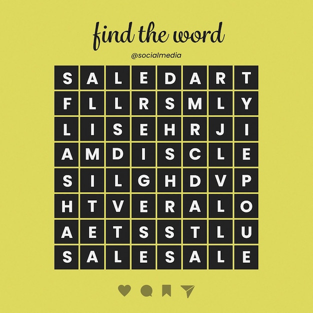 PSD quiz instagram post template psd design games template post