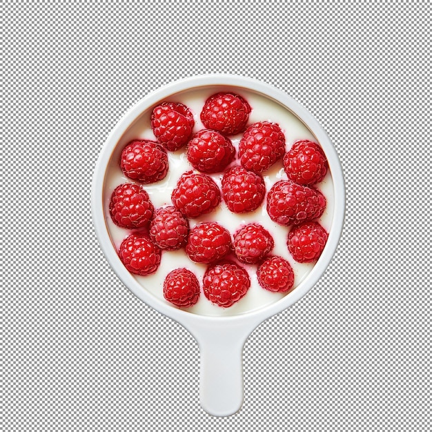 PSD raspberries and yogurt