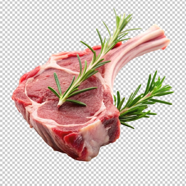PSD raw lamb chop
