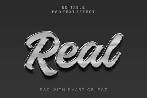 PSD real 3d text effect
