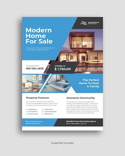 PSD real estate flyer
