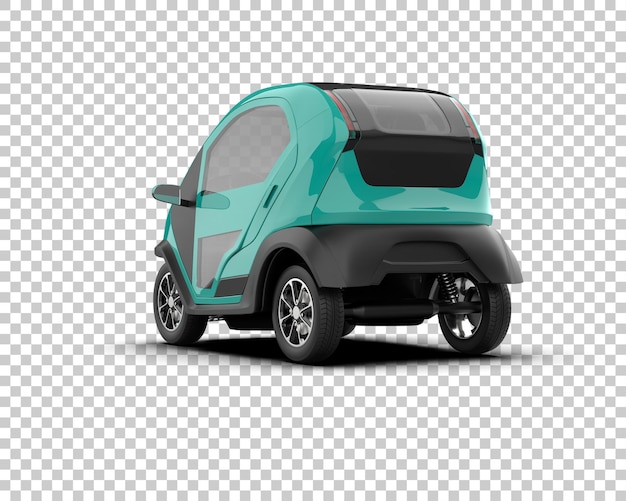 PSD realistic car isolated on background 3d rendering illustration