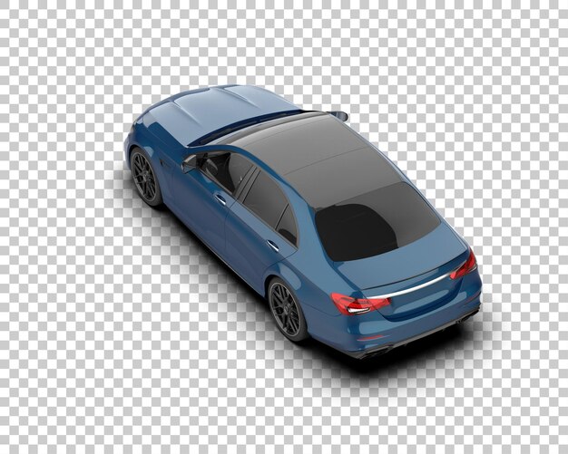 PSD realistic car isolated on background 3d rendering illustration