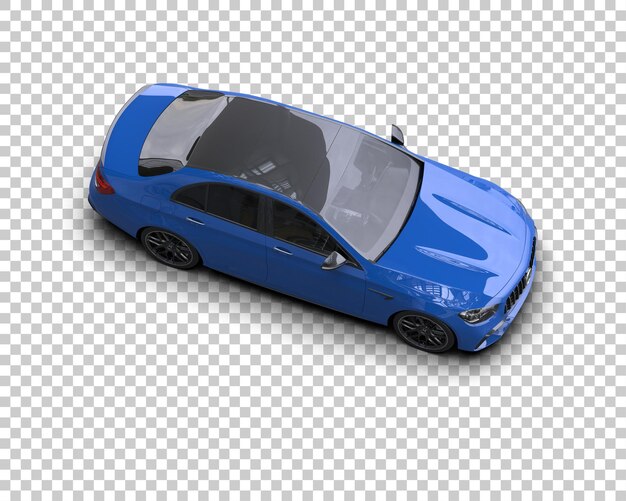 PSD realistic car isolated on background 3d rendering illustration