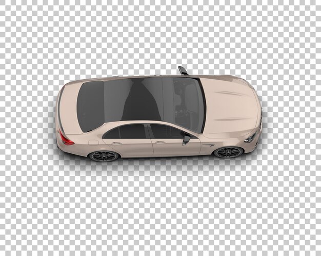 PSD realistic car isolated on background 3d rendering illustration