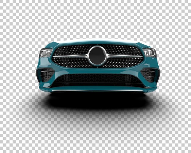 PSD realistic car isolated on background 3d rendering illustration