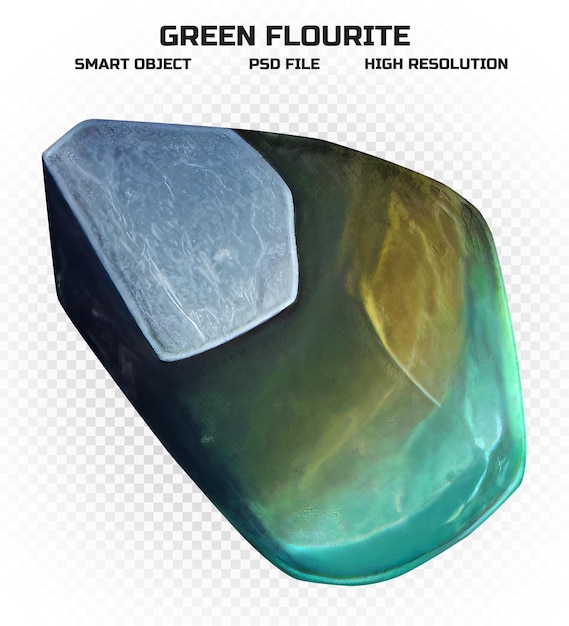 PSD realistic precious gemstone in high resolution