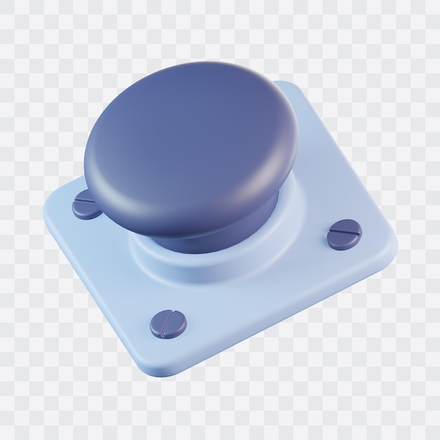 PSD red button 3d icon