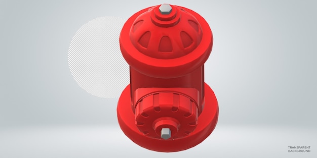 PSD red fire hydrant illustration
