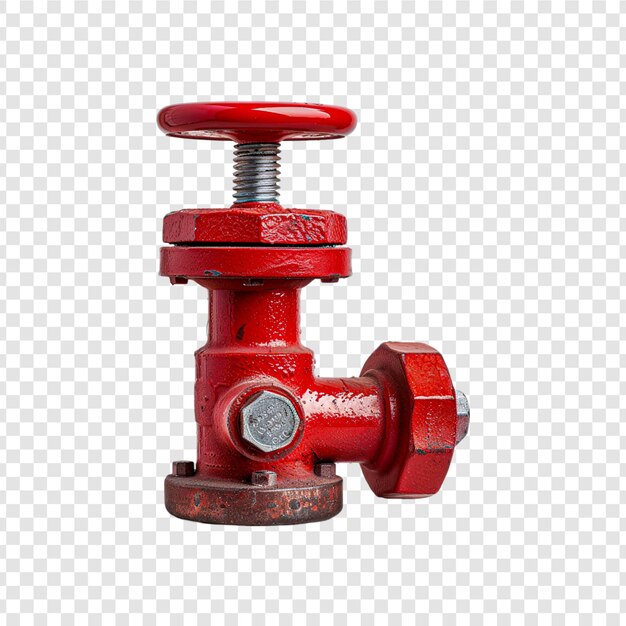 PSD a red fire hydrant with the word l on it