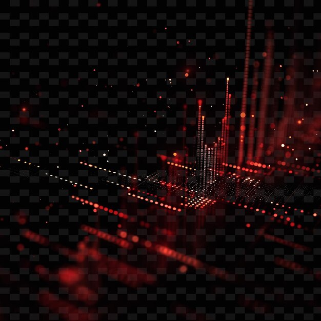 PSD a red light on a black background with a pattern of lines