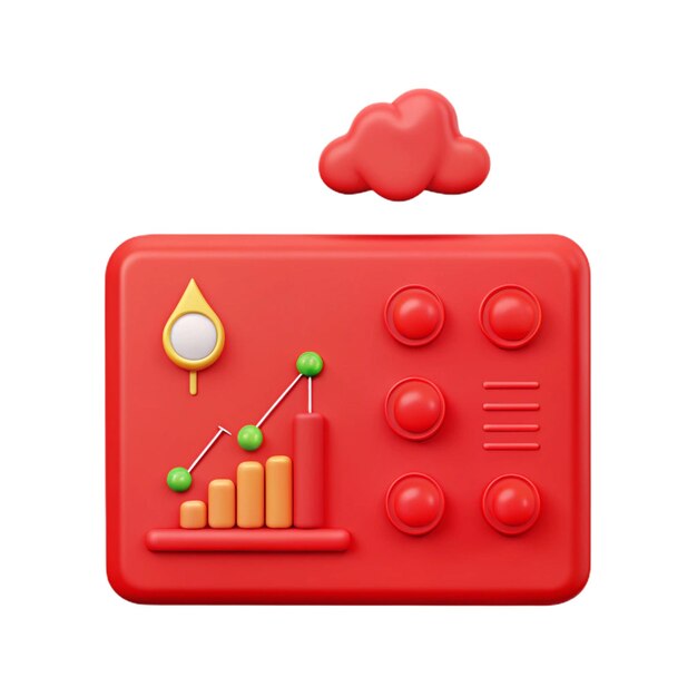 PSD a red puzzle with a diagram of graphs on it