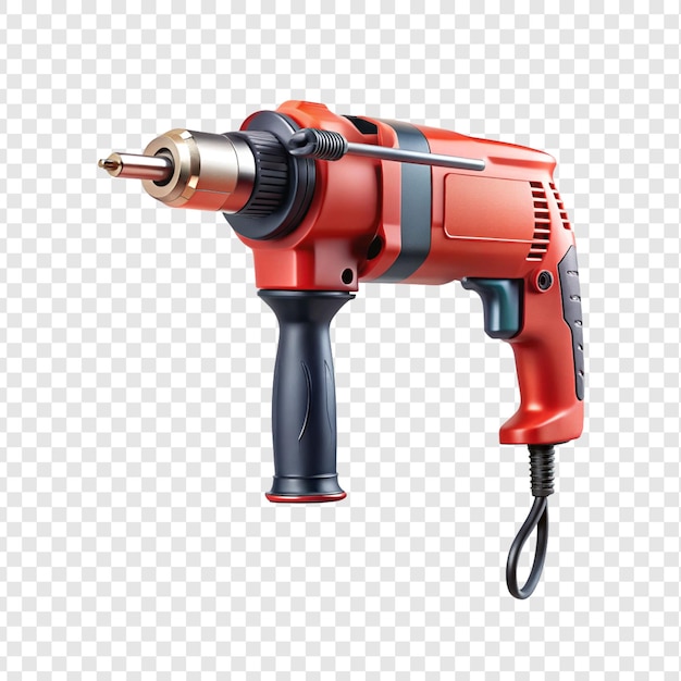 a red robot with a black handle and a black handle