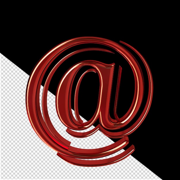 PSD red symbol front view