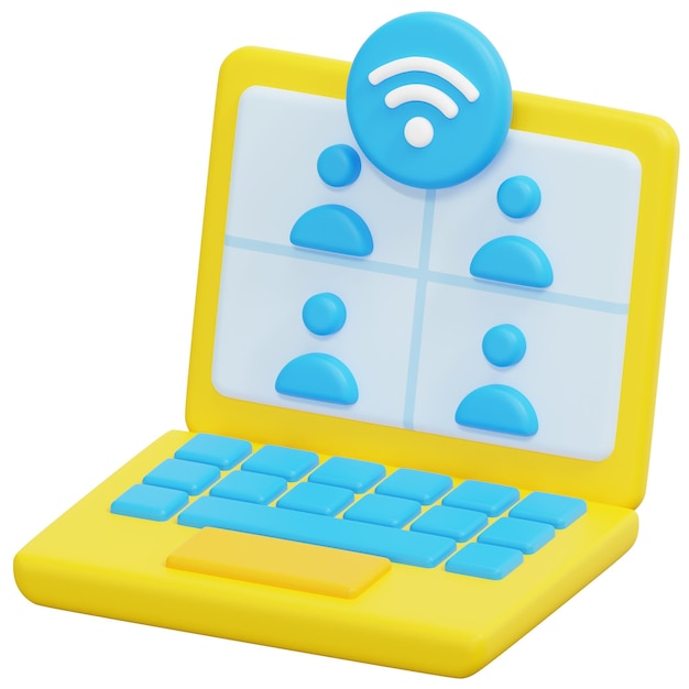 PSD remote 3d render icon illustration