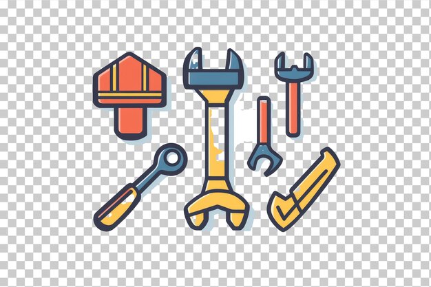 PSD rental of construction tools logo