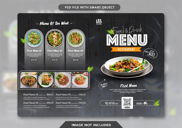 PSD restaurant food menu template