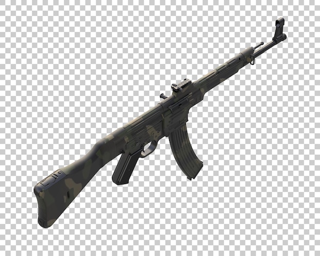 PSD riffle isolated on background 3d rendering illustration