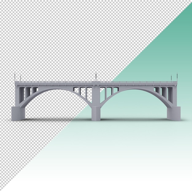 PSD road bridge isolated