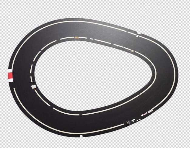 PSD road isolated on white background