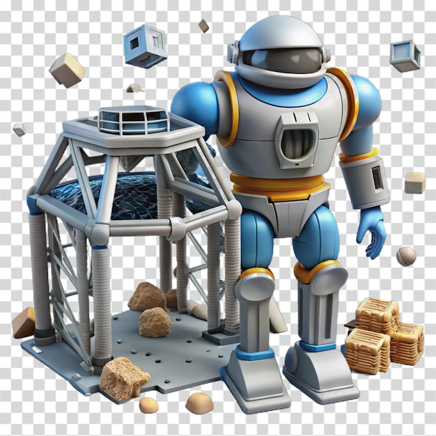 PSD robot and space station playset