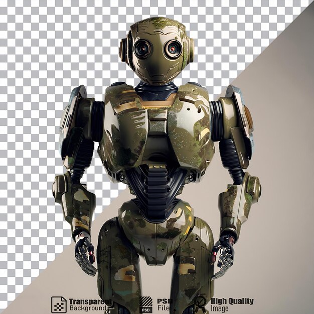 PSD a robot with camouflage