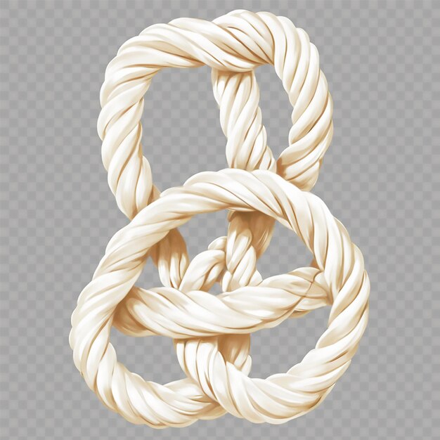 PSD a rope with the number 3 on it