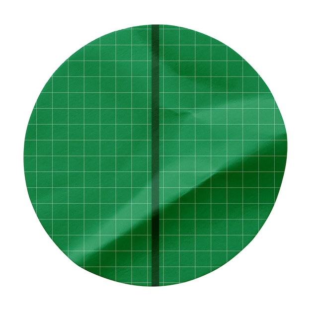 PSD round sticker mockup