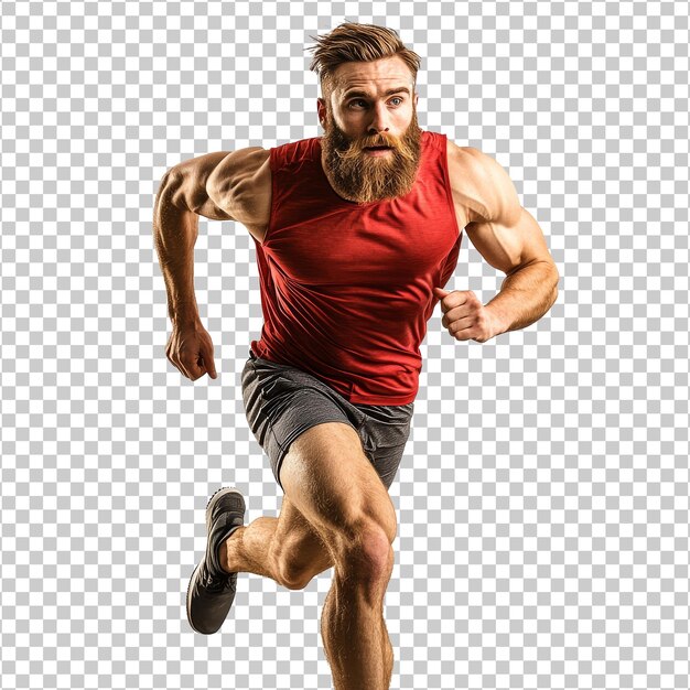 PSD runner training indoors at night