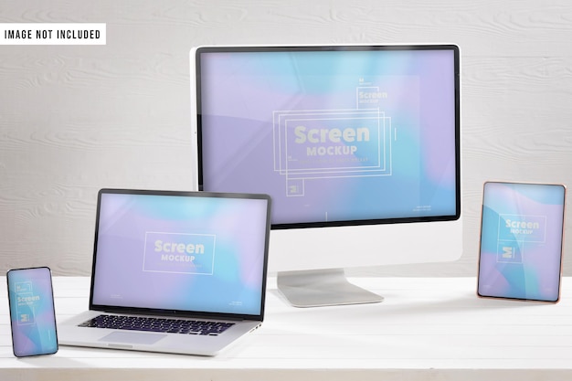 PSD screen mockup