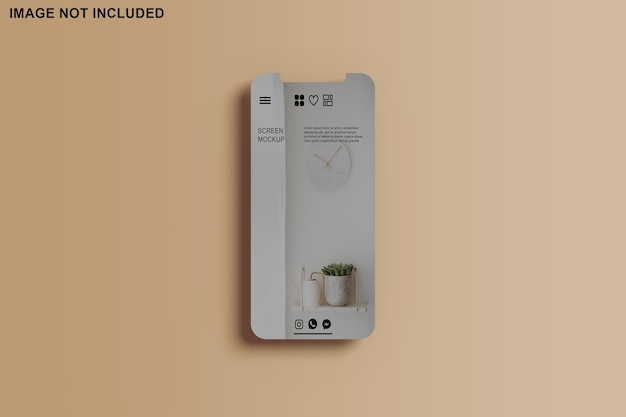 PSD screen phone mockup
