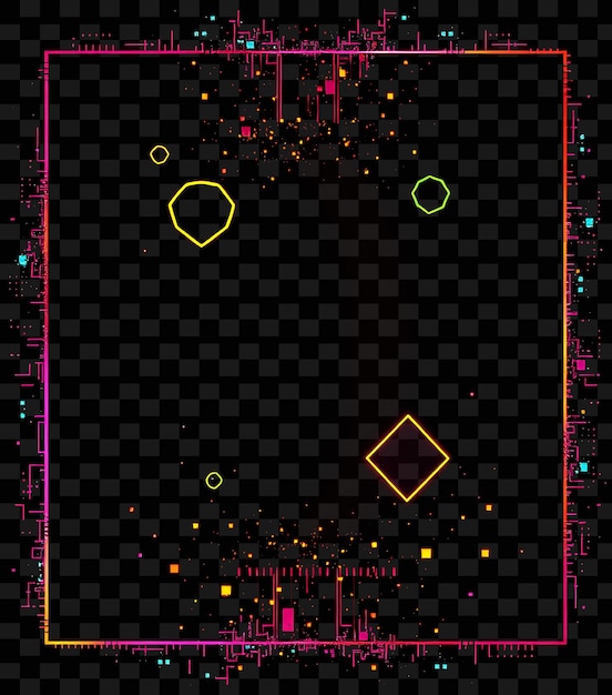 PSD a screenshot of a computer screen with a green circle and a yellow circle on it