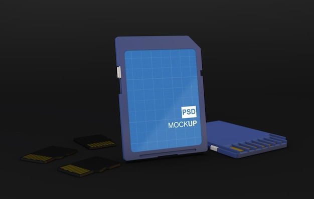 PSD sd card mockup