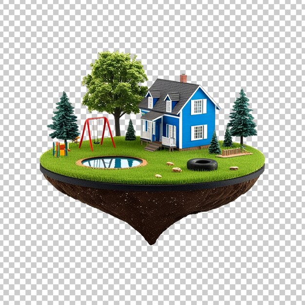 PSD serene green rolling hills landscape