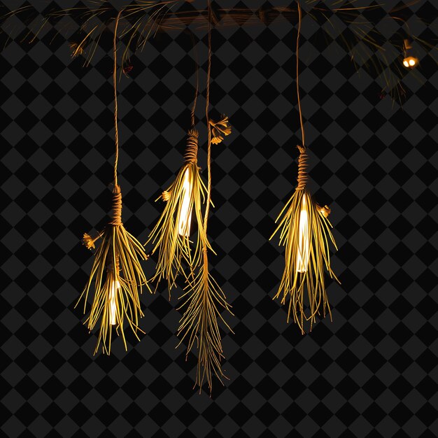 PSD a set of feathers hanging from a string with a string with a string that says quot feather quot