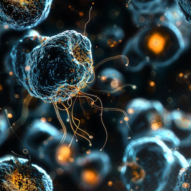 PSD several exosomes in a floating serum