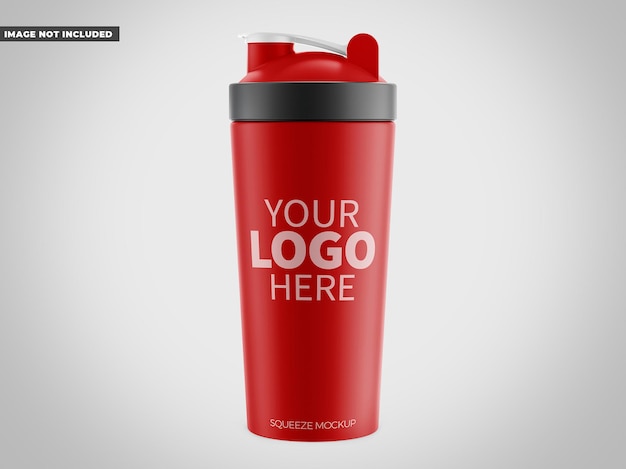 PSD shaker bottle mockup