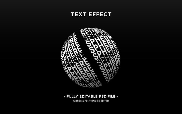 PSD shapes text effect