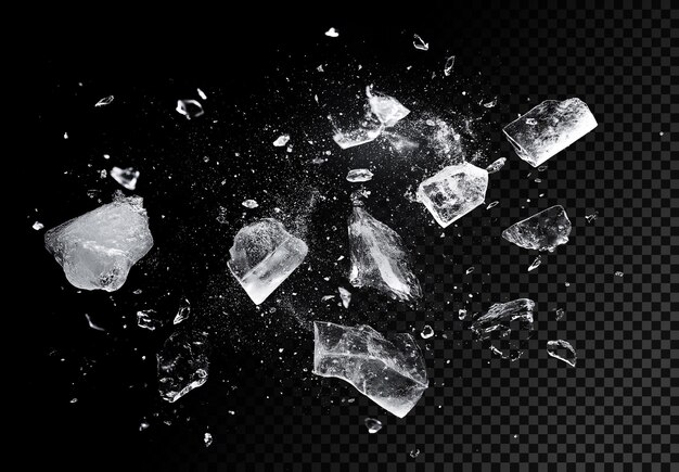 PSD shattered ice explosion