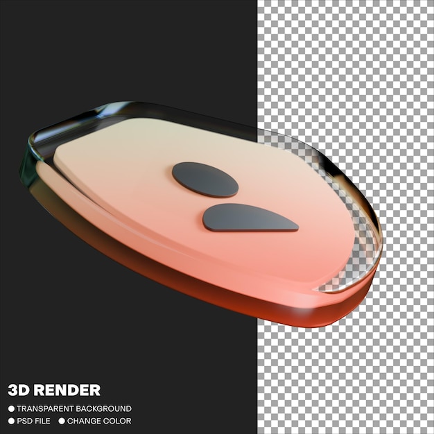 PSD shield user gradient glass 3d png transparent image