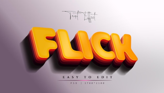 PSD shining movie style photoshop editable text effect