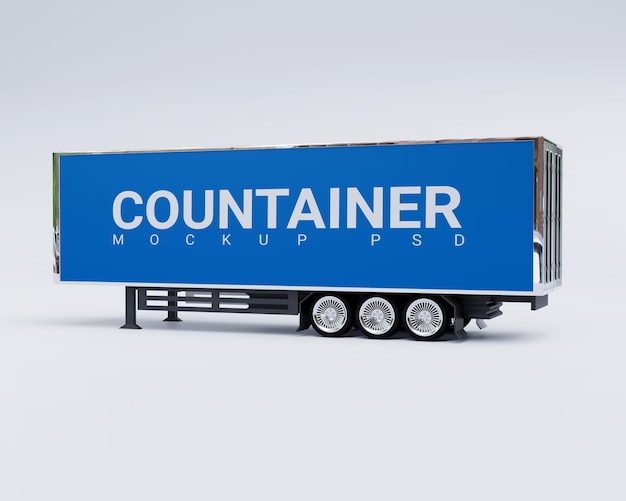 PSD shipping container mockup