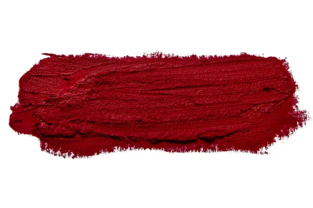 PSD short lipstick smear with matte surface on empty background