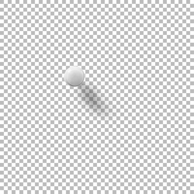 PSD a simple white sphere casting a soft shadow against a minimalistic white background