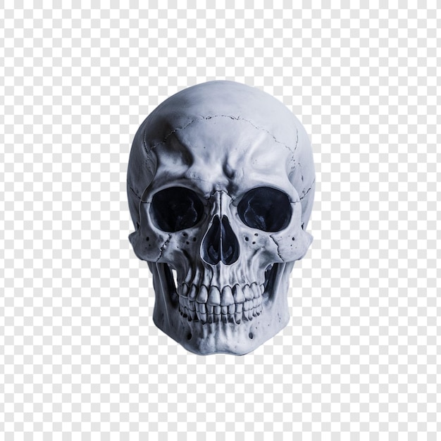 PSD skull on a transparent background