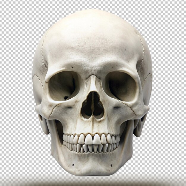 PSD a skull with a white teeth and a black skull on it