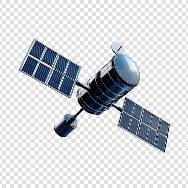 PSD sleek satellite soaring through space awe inspiring exploration