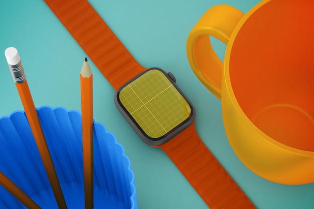 PSD smart watch desktop